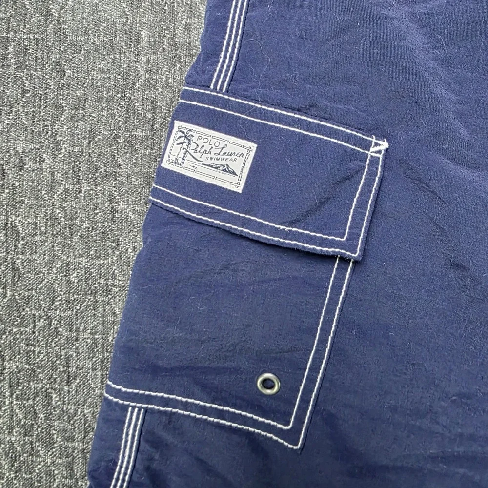 Polo Ralph Lauren Swimming Trunks Mens Medium Navy Blue 9